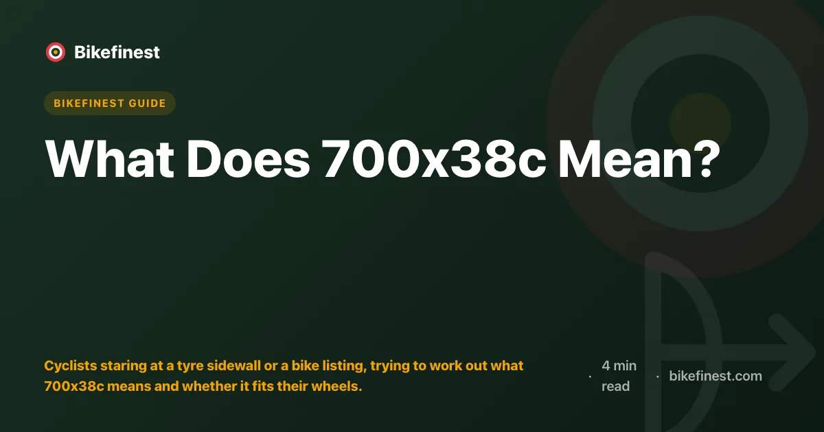 What Does 700x38c Mean?