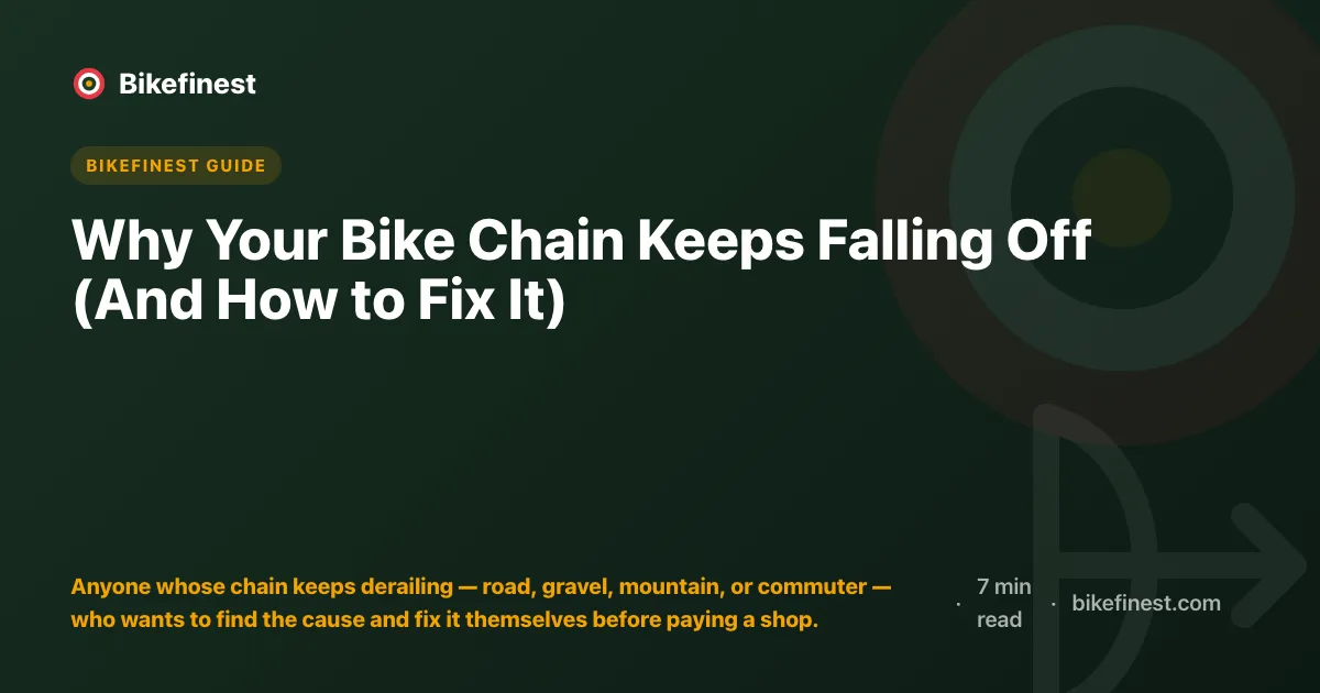 Why Your Bike Chain Keeps Falling Off (And How to Fix It)