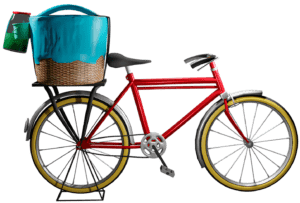can you put a basket on any bike-Bike with Big Basket on the Rear Rack