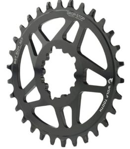 Do Oval Chainrings Really Work? -Wolf Tooth Boost monoplato Oval for Direct Mounting, Black, 30 Teeth