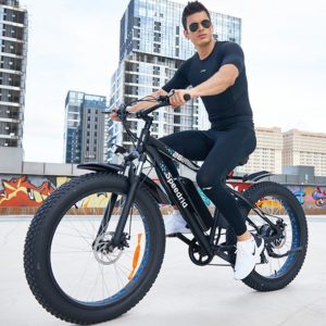 riding a fat bike on the road